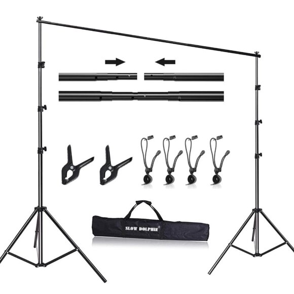 SLOW DOLPHIN Photo Backdrop Stand - Picture 1 of 1